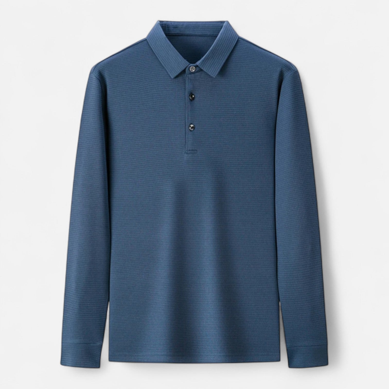 Fiventa | Men’s Business Casual Polo Shirt in Knit Texture