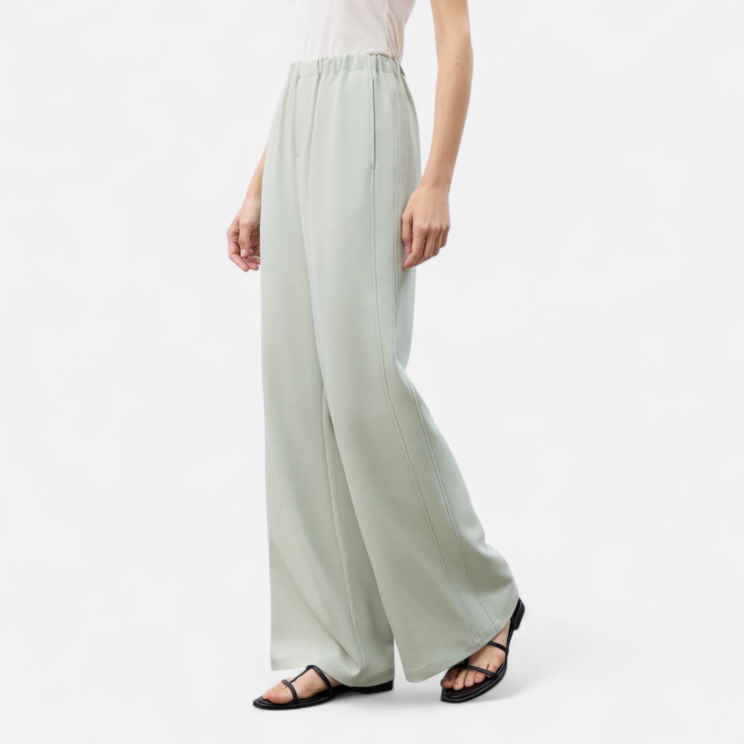 Fiventa | Women’s Tailored Vest & Wide-Leg Pants Suit