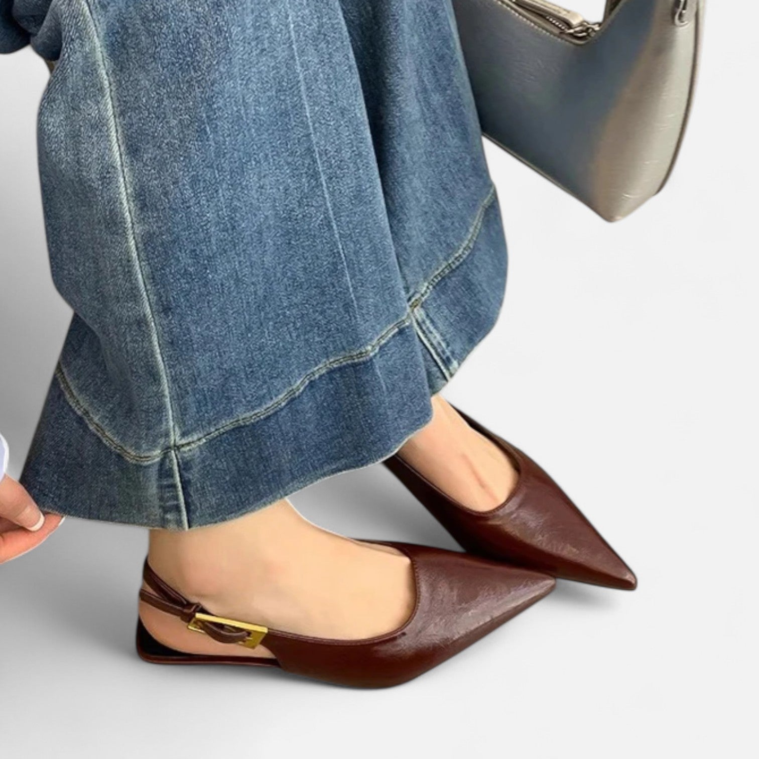 Fiventa | Women’s Low-Heel Slingback Sandals in Classic Form