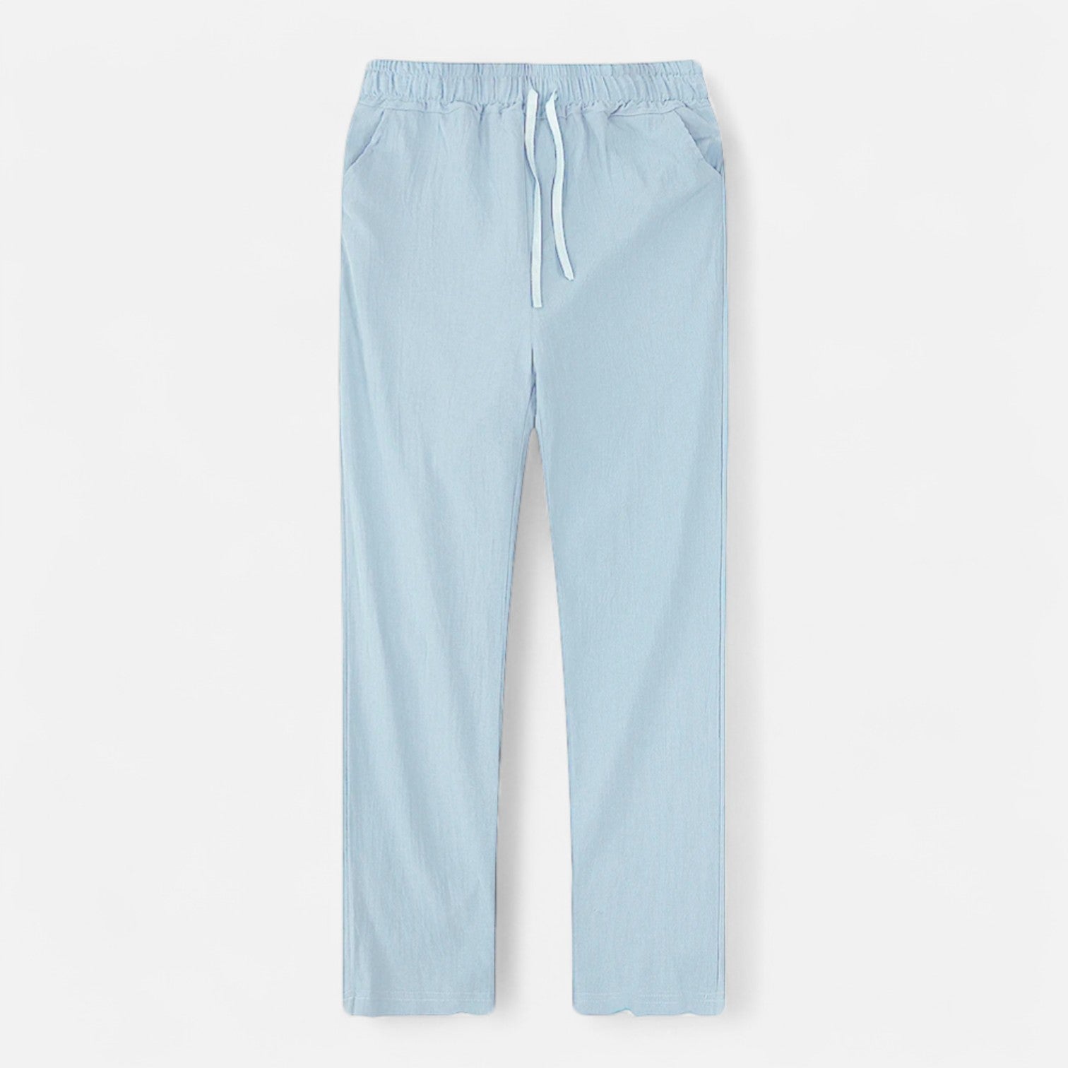 Fiventa | Men’s Breathable Solid Linen Pants for Everyday Ease