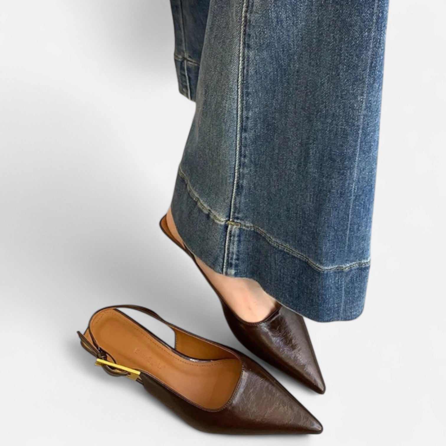 Fiventa | Women’s Low-Heel Slingback Sandals in Classic Form