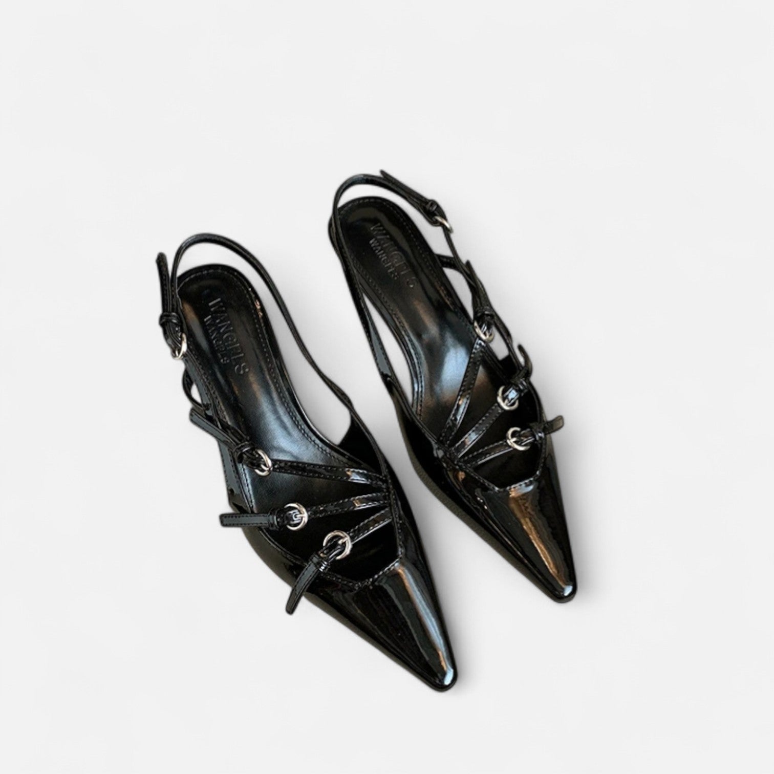 Fiventa | Women’s Narrow Band Heels in Porcelain Satin