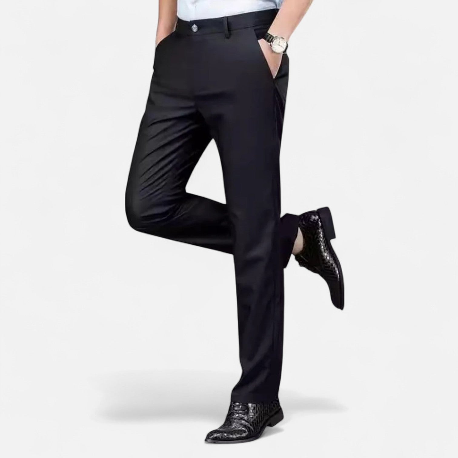 Fiventa | Men’s Stretch Suit Trousers for Smart Casual Wear