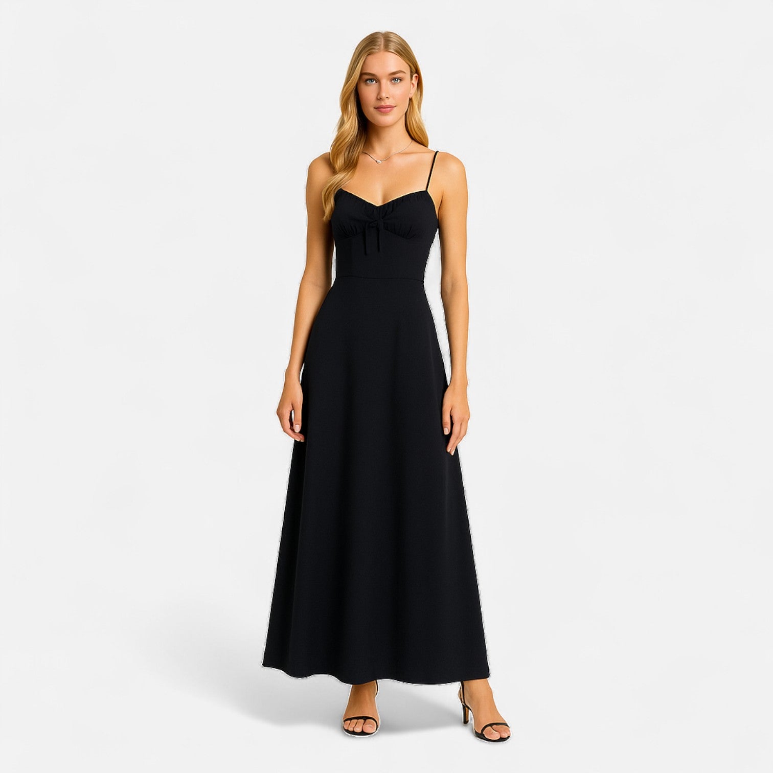 Fiventa | Women’s Riviera Backless Maxi Dress in Soft Drape