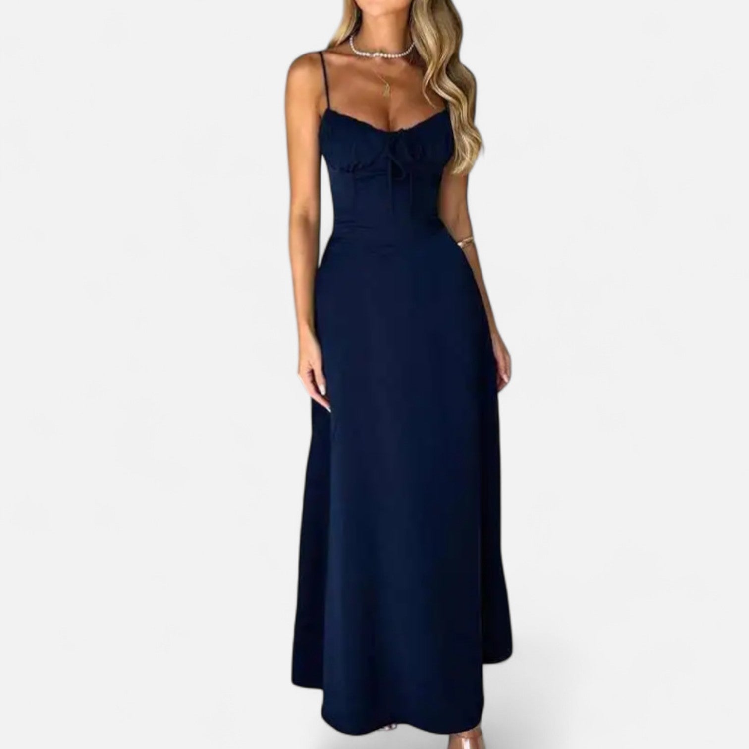 Fiventa | Women’s Riviera Backless Maxi Dress in Soft Drape