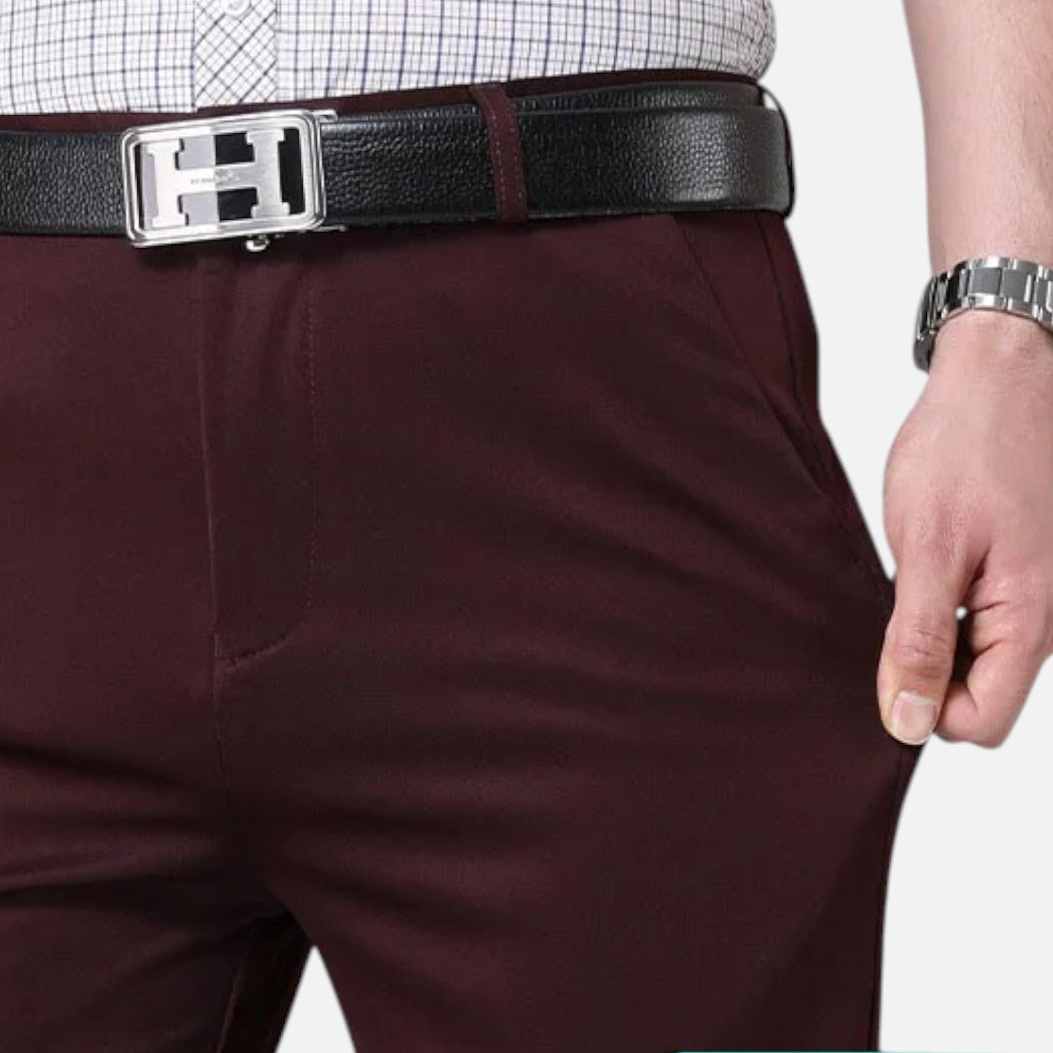 Fiventa | Men’s Stretch Suit Trousers for Smart Casual Wear