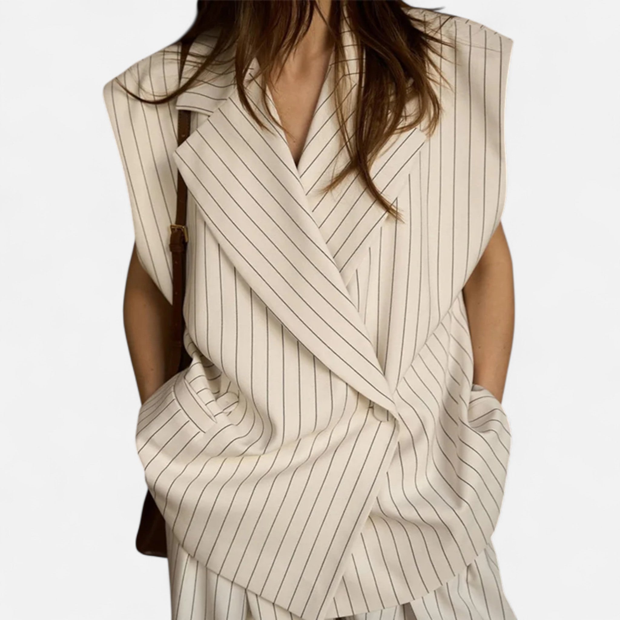 Fiventa | Women’s Striped Sleeveless Pantsuit Set for Summer