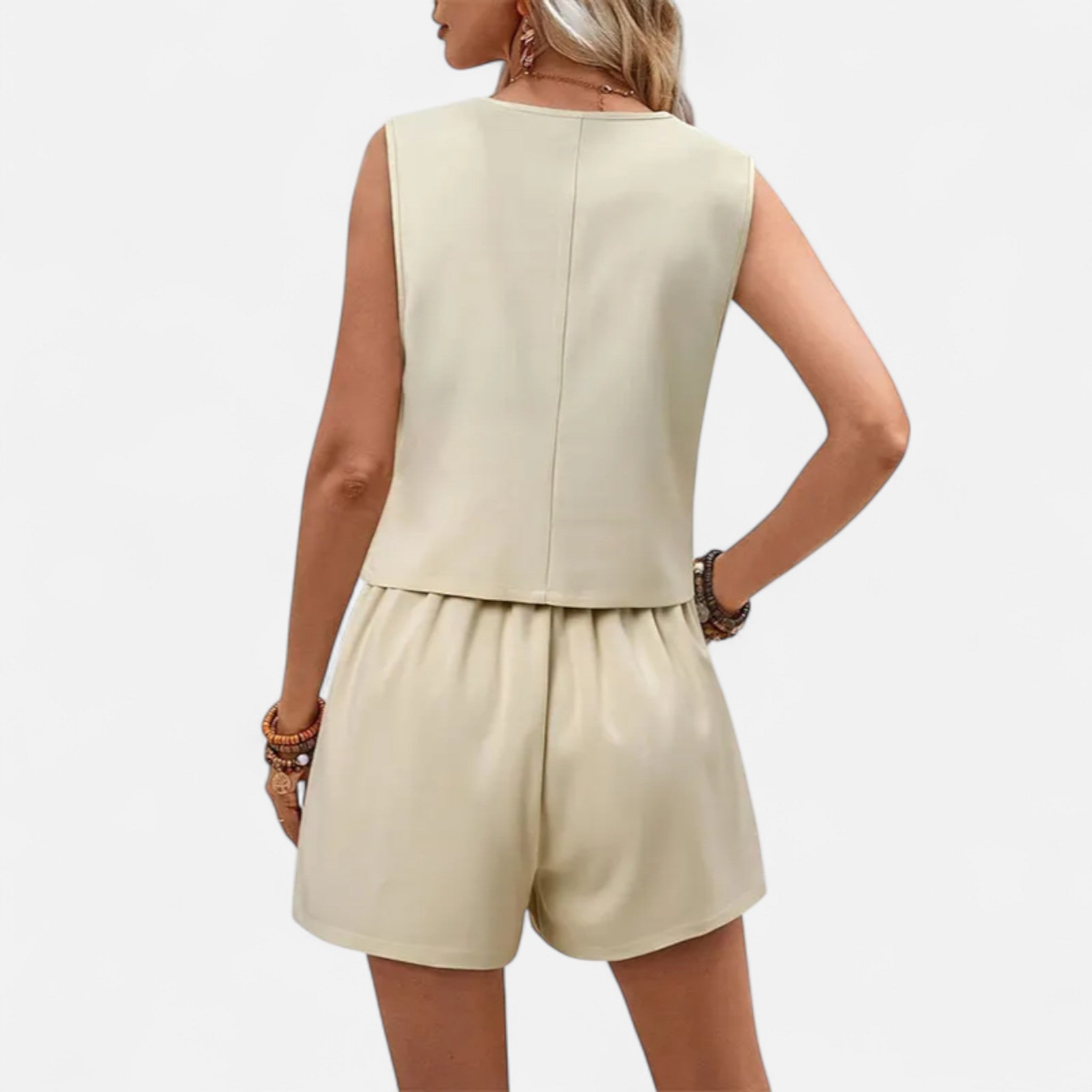 Fiventa | Women’s Tailored Vest & Shorts Set for Summer