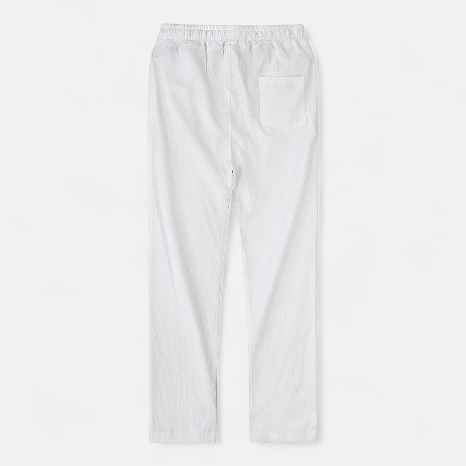 Fiventa | Men’s Breathable Solid Linen Pants for Everyday Ease
