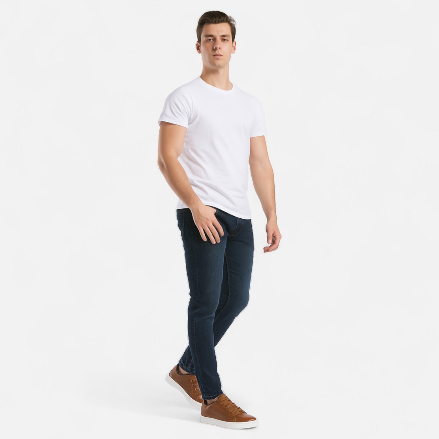 Fiventa | Men’s British Leather Sneakers for Spring & Summer