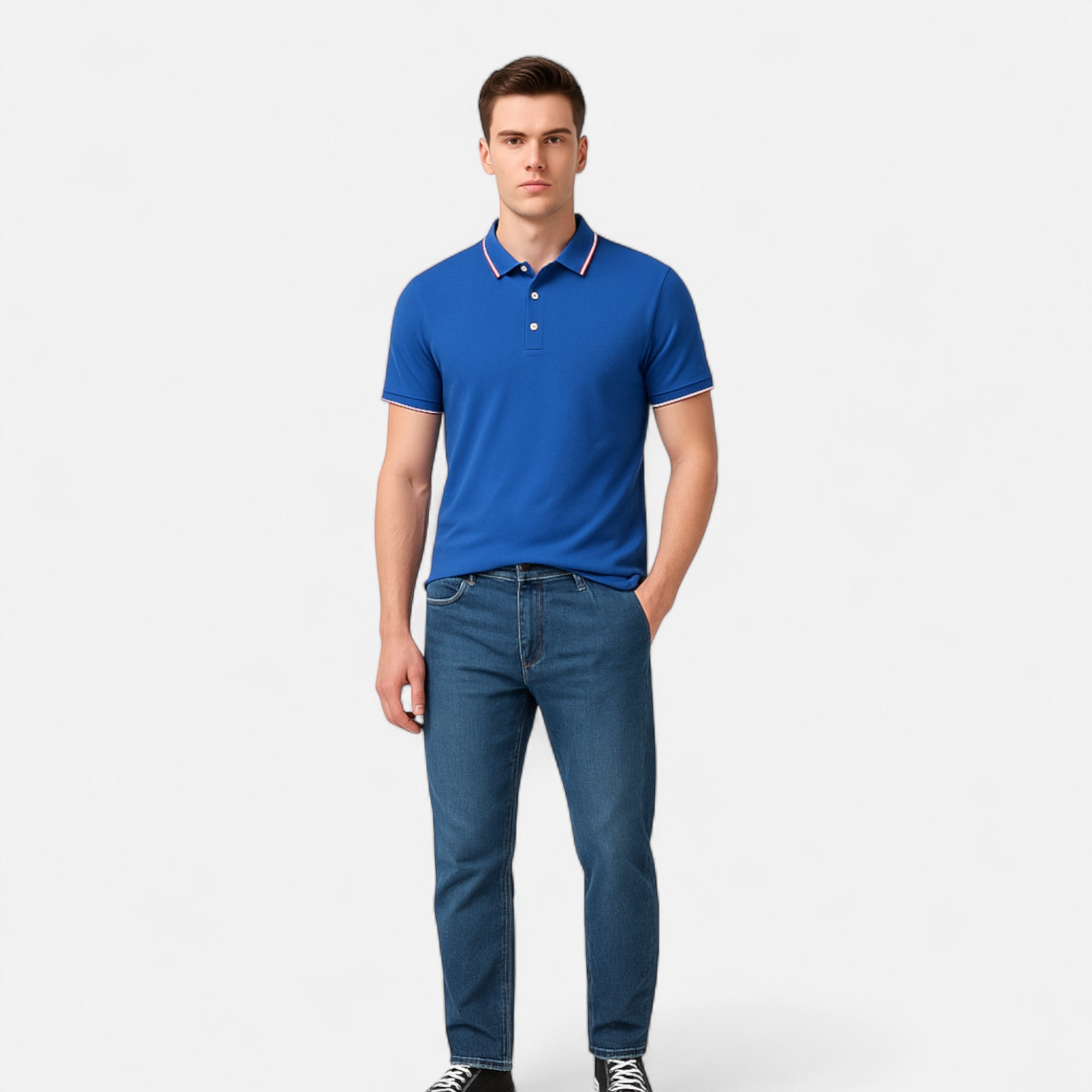 Fiventa | Men’s Business Polo Shirt in Summer Cotton
