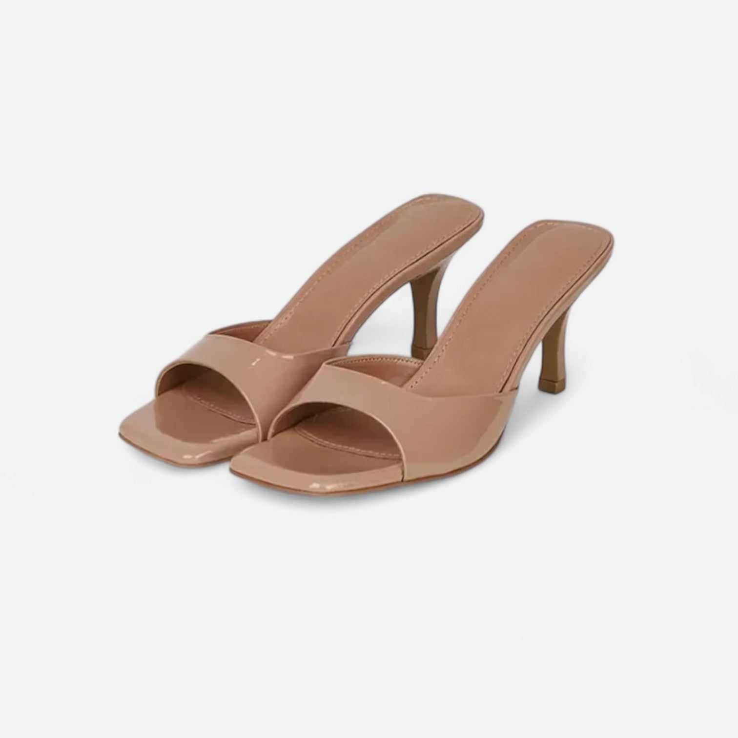 Fiventa | Women’s Square-Toe Heeled Summer Slippers