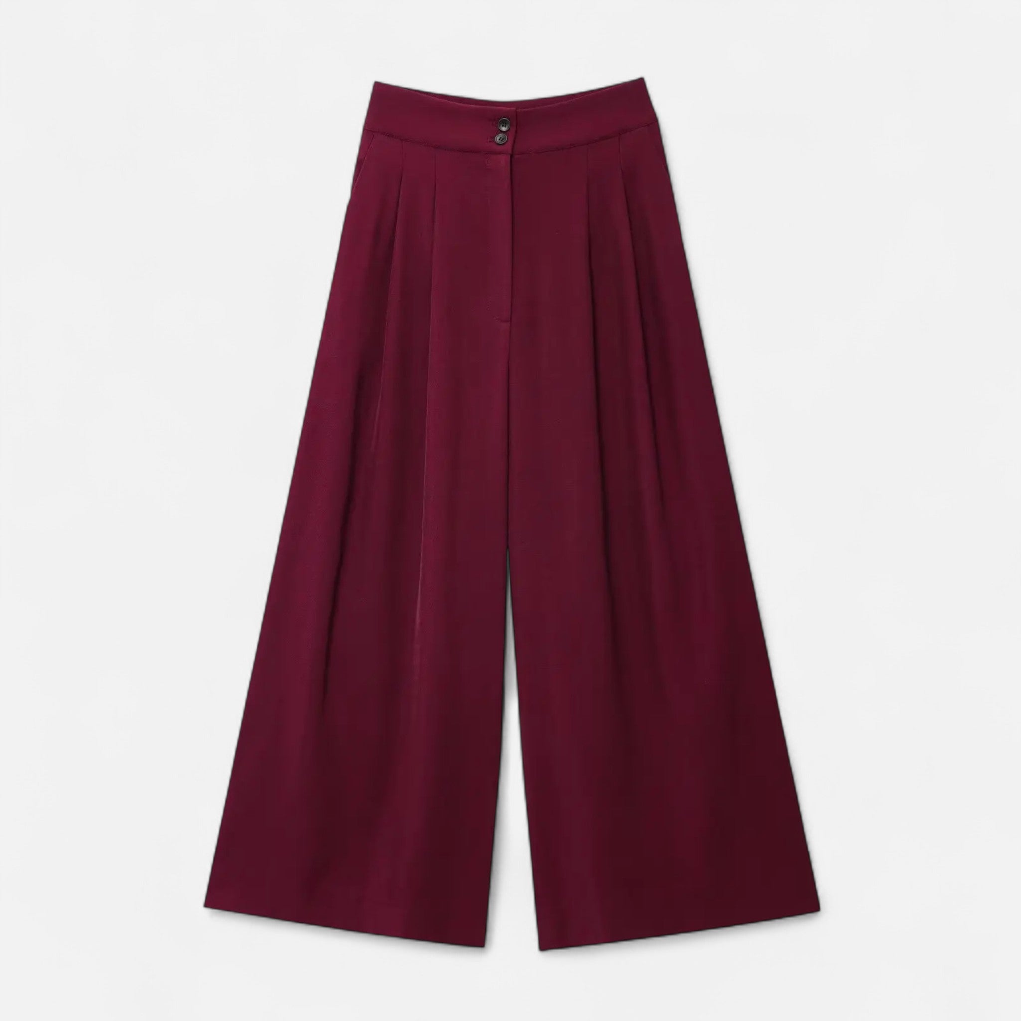 Fiventa | Women’s V-Neck Suit Set with Straight-Leg Trousers