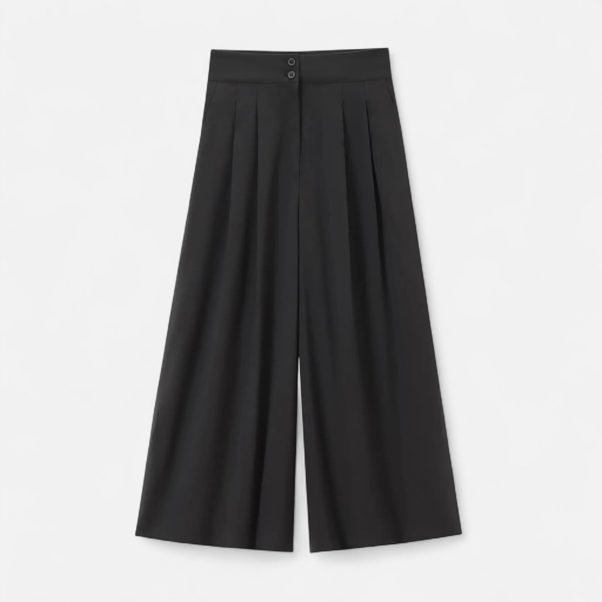 Fiventa | Women’s V-Neck Suit Set with Straight-Leg Trousers