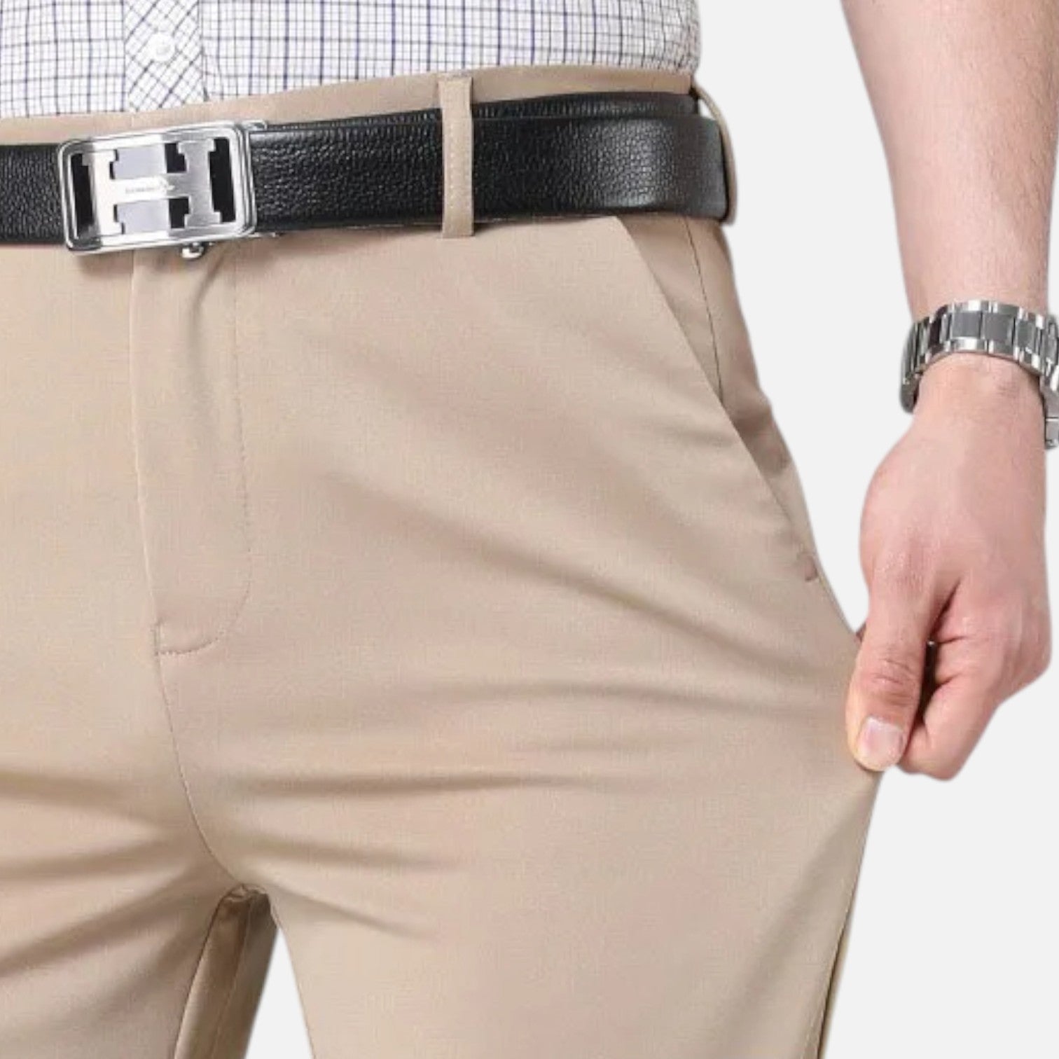 Fiventa | Men’s Stretch Suit Trousers for Smart Casual Wear
