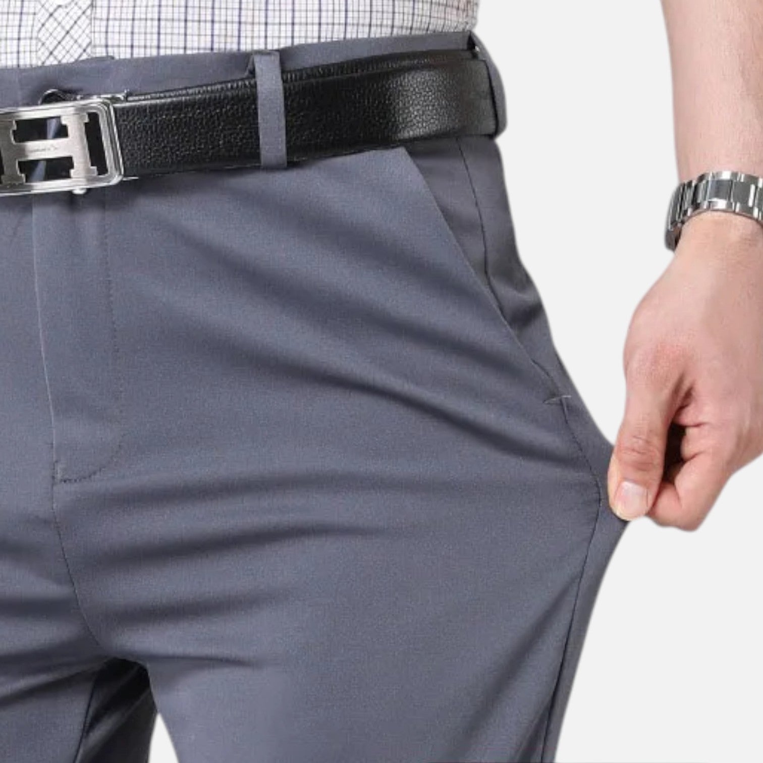 Fiventa | Men’s Stretch Suit Trousers for Smart Casual Wear