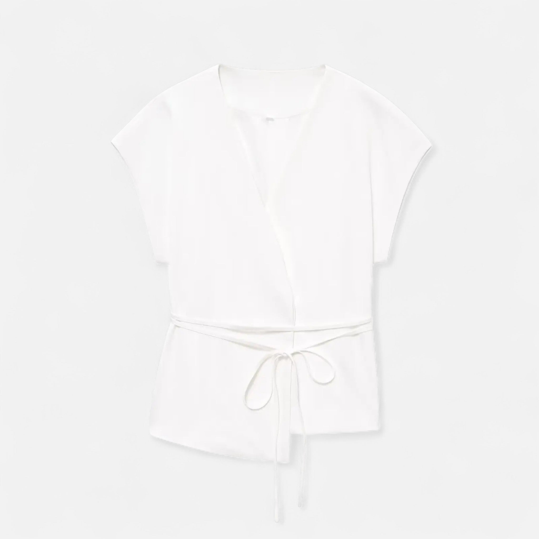 Fiventa | Women’s V-Neck Suit Set with Straight-Leg Trousers