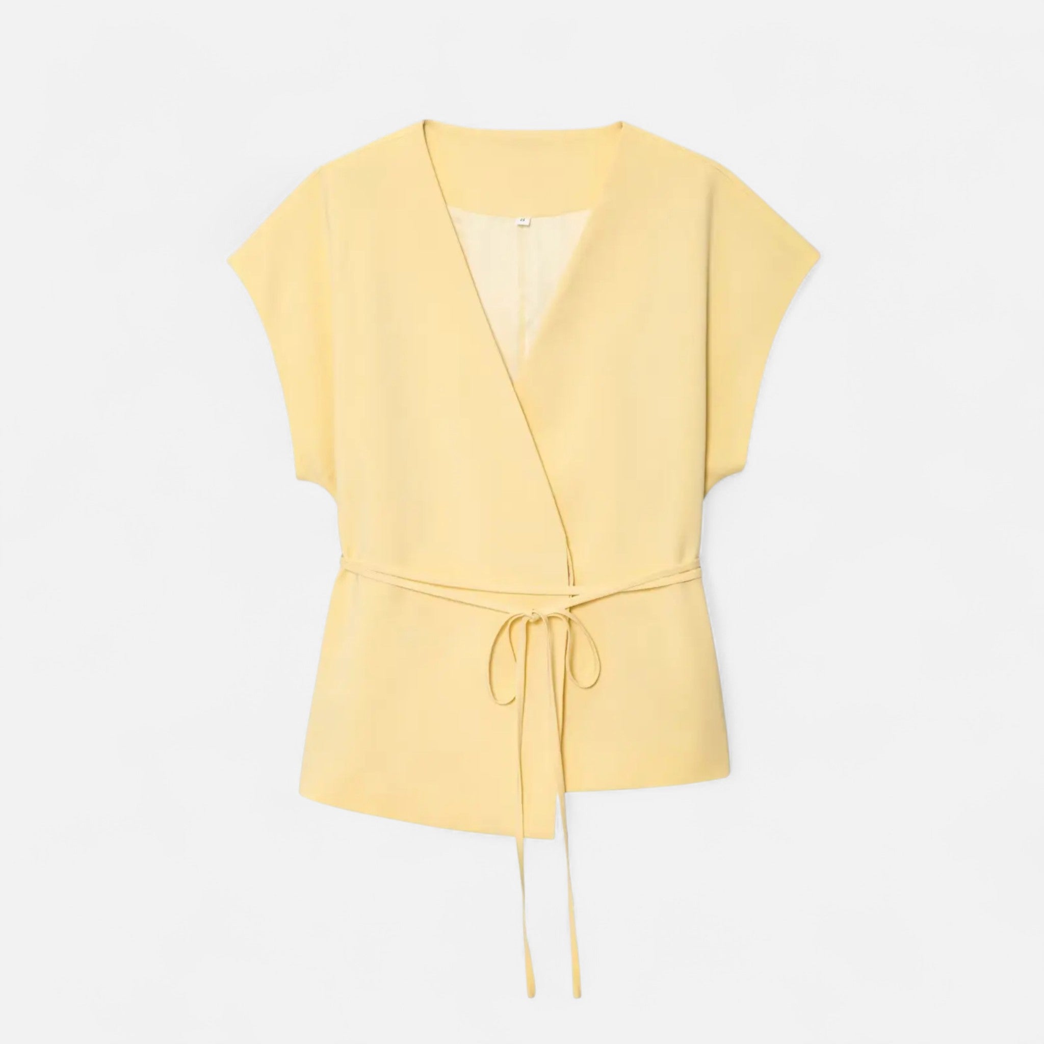 Fiventa | Women’s V-Neck Suit Set with Straight-Leg Trousers