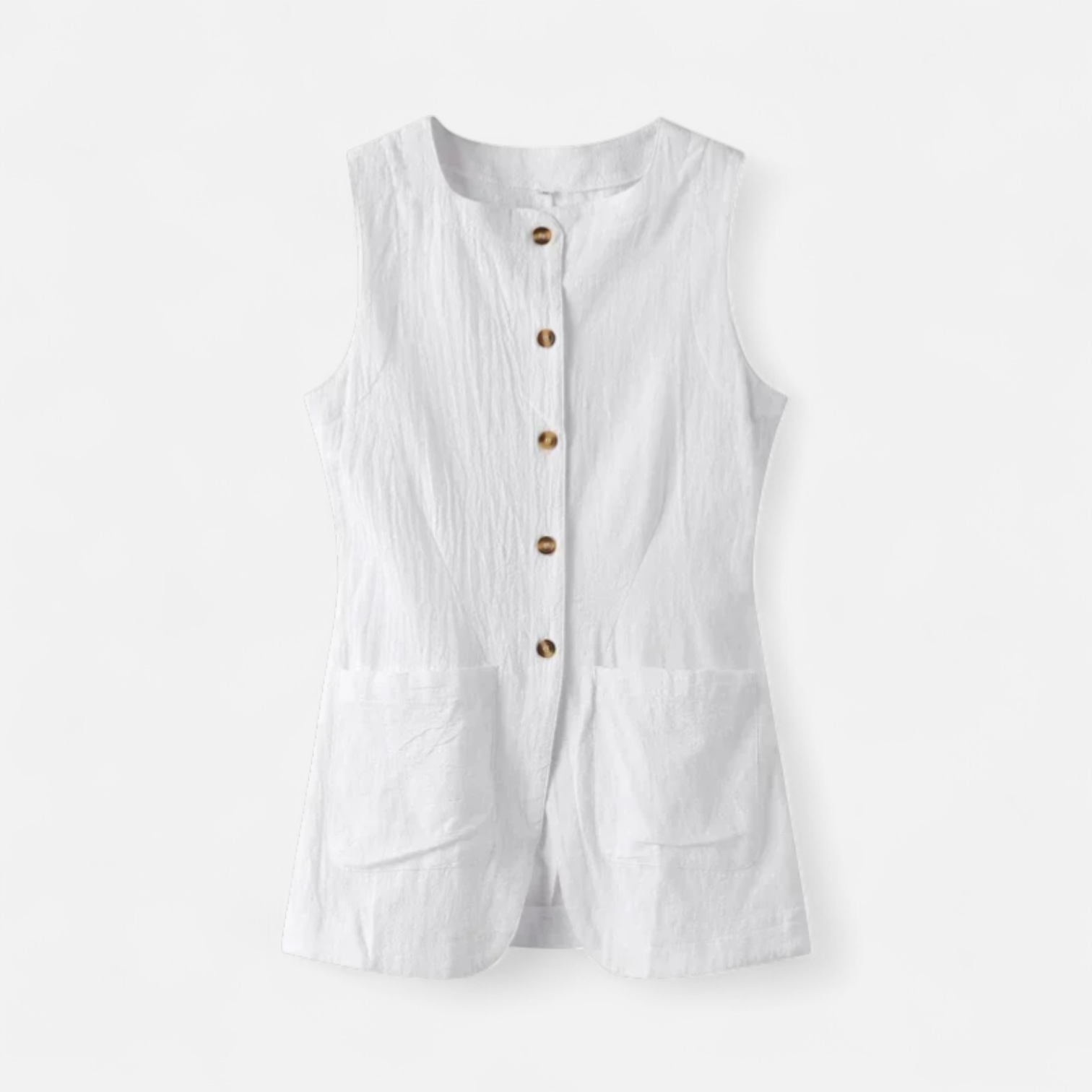 Fiventa | Women’s Cotton-Linen Vest & Maxi Skirt Set